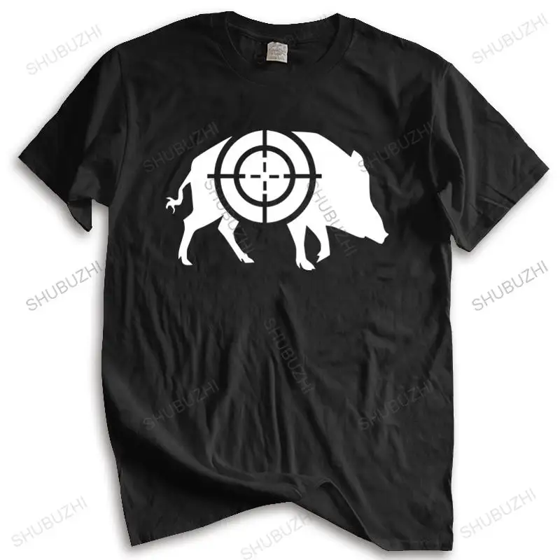 

New Arrived Mens t shirt Men T Shirt Fashion cotton Hunter Wild Boar T-Shirt Mens T-shirt Euro size TOPS