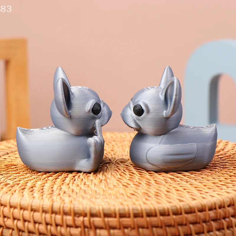 Средний палец французский бульдог утка украшения для домашнего настольного