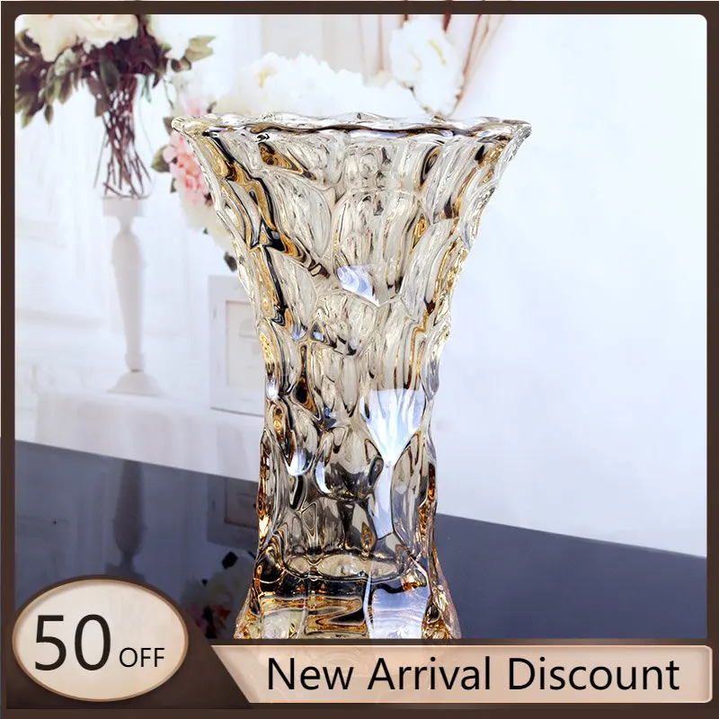 

Charm Minimalist Vase Unique Transparent Aesthetic Flowers Vase Design Natural Decoration Champetre Mariage Vasos Para Plantas