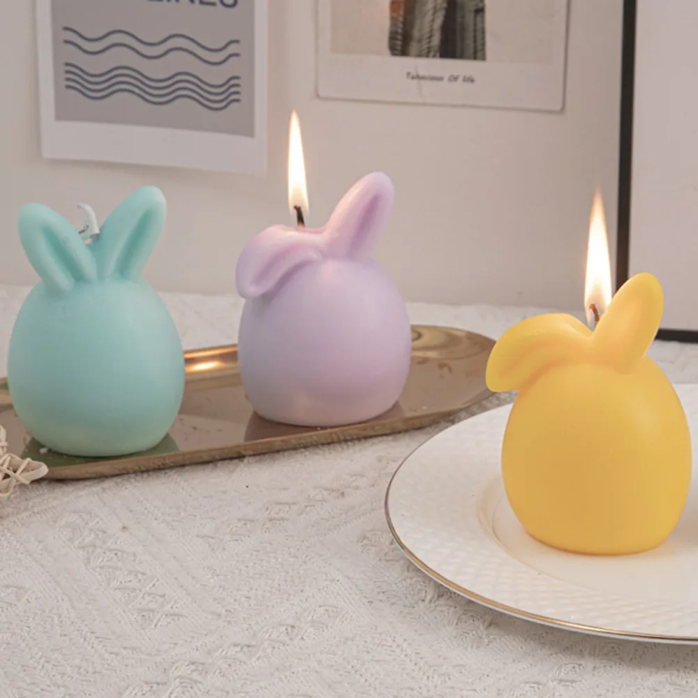 Складная силиконовая форма в виде ушей кролика мыла смолы с кристаллами милые