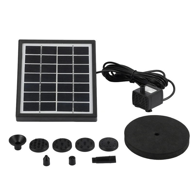 1.4W Solar Water Pump Solar Panel Fountain Pump Pool Pond Garden Water Sprinkler Sprayer For Bird Bath/Pond/Garden