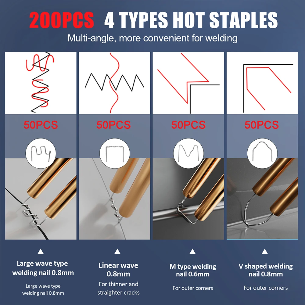 Ручная беспроводная сварочная горелка для пластика 300 Вт ремонтный комплект