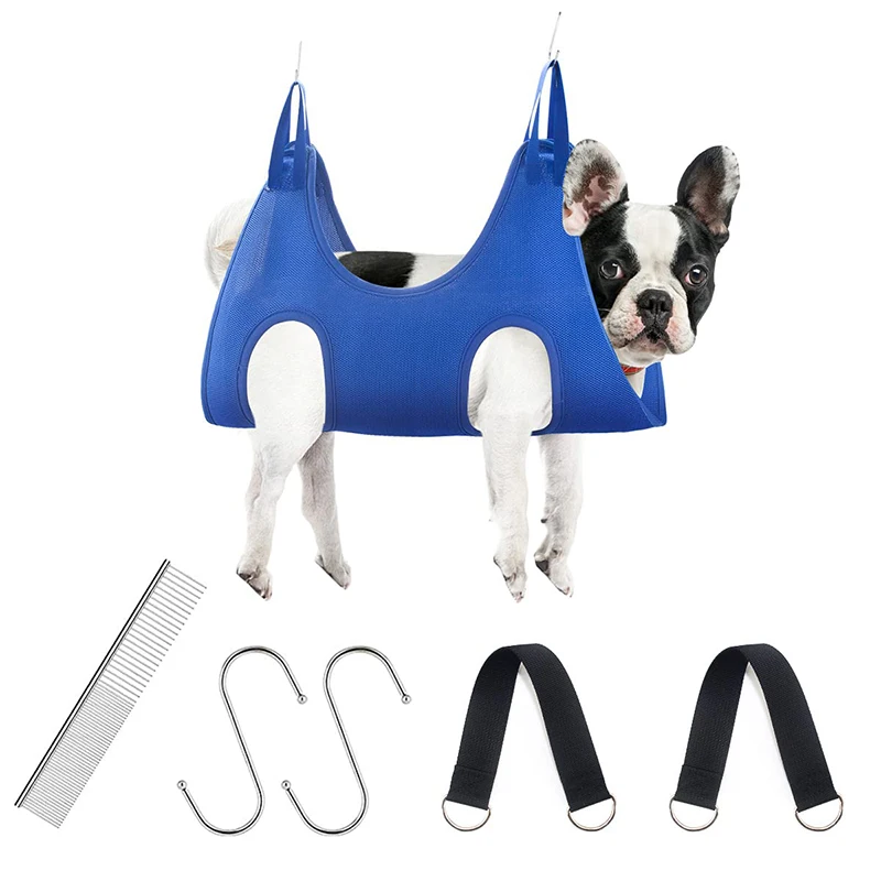 

10 Pcs Puppy Restraint Bag Grooming Hammock Suspension Pet Constraint Dog Cat Nail Clip Trimming Hair Care Cleaning Accessories