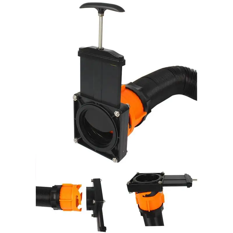 

RV Sewer Hose Kit Portable Camper Sewer Hose Kit Space-Saving Detachable Travel Trailers Fittings 360 Degree Rotatable For