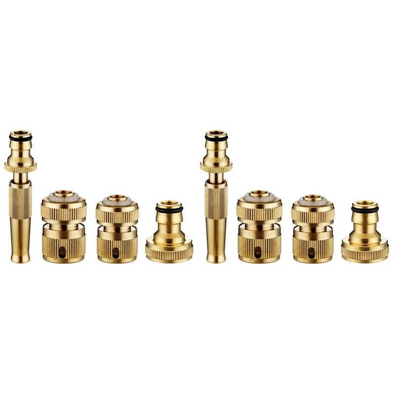 

Brass Hose Fittings, 8-Piece