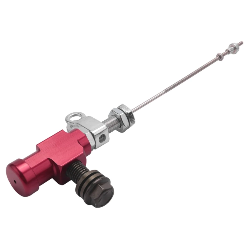 

10X Motorcycle Hydraulic Clutch Master Cylinder Rod Brake Pump M10X1.25Mm Aluminum Red