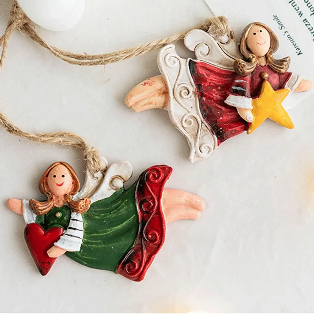 3 шт. подвеска в виде рождественского ангела из смолы сельское креативное