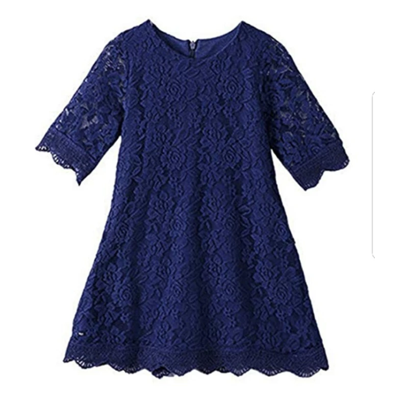 

Детская одежда, хлопковые кружевные платья для девочек, детская одежда, однотонное платье принцессы для девочек