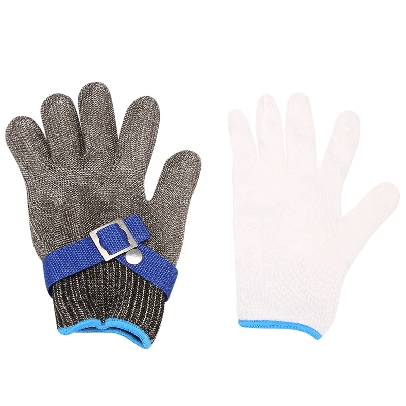 

Безопасная защита от порезов, устойчивая к ударам проволока из нержавеющей стали, быстрое изготовление мясника, размер L, высокая производи...