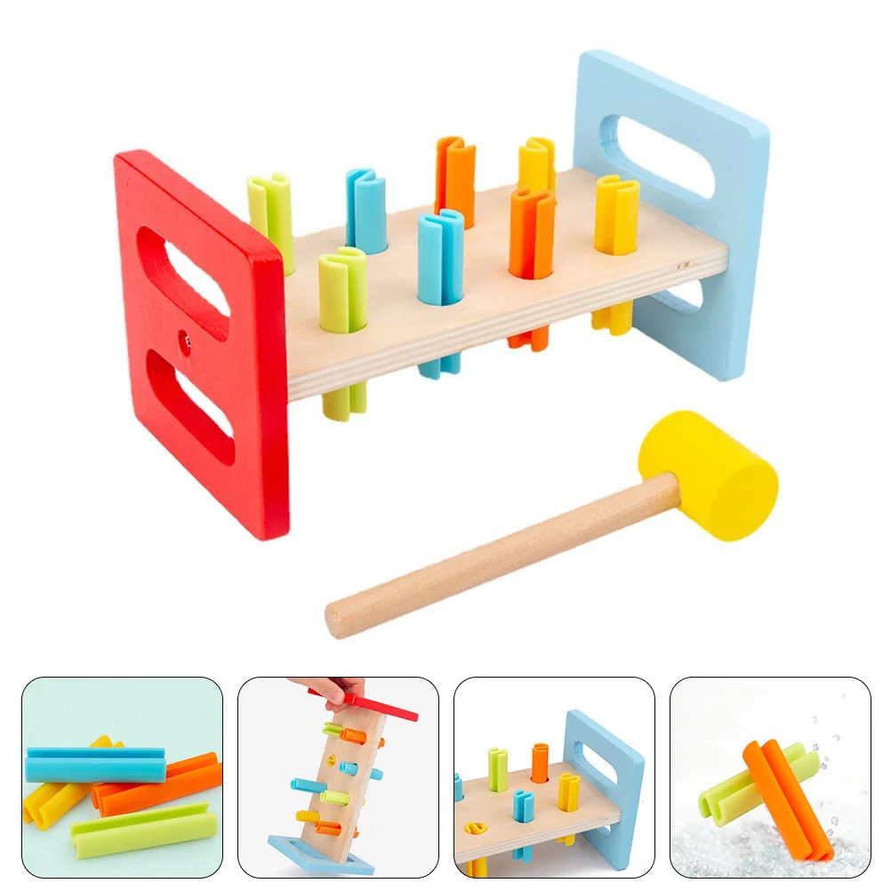 

Toy Beating Plaything Kids Hammering Wooden Classic Toys Children Knocking Funny Baby