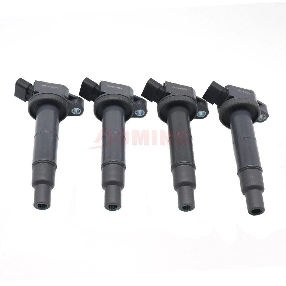 4 шт./лот катушка зажигания 90919-02243 для Toyota Corolla Camry Highlander Solara RAV4 Matrix Scion tC xB Lexus