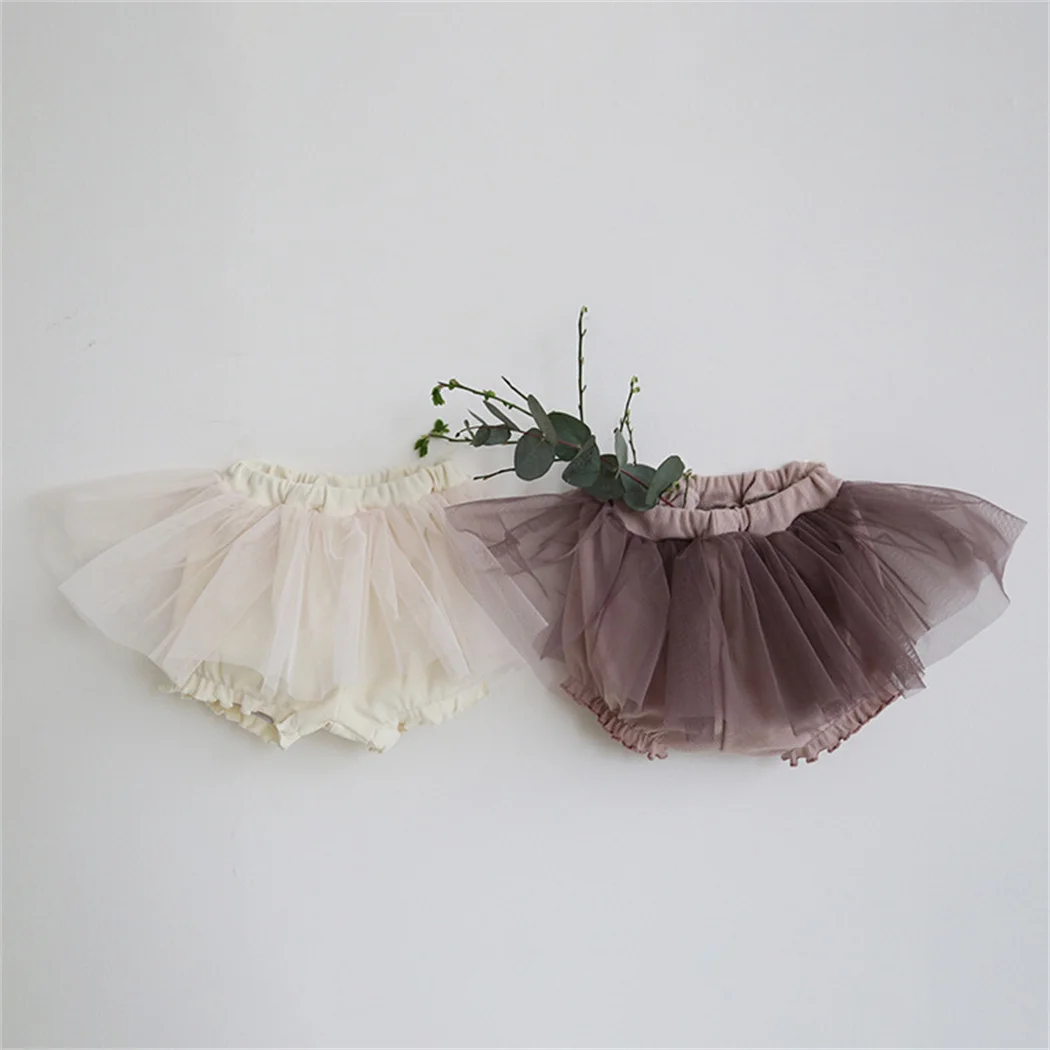 

Adorable Princess Tulle Skirt for Girls Summer Shorts Mesh Skirts Toddler Girl Ruffle Bloomers Pettiskirt Baby Girls Clothes