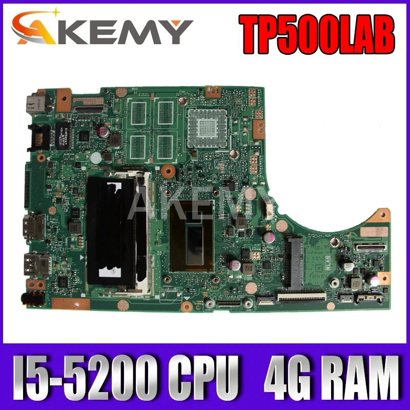

Материнская плата SAMXINNO для ASUS TP500LAB Laotop, системная плата TP500L TP500LA TP500LN TP500LAB с 4G RAM I5-5200 CPU