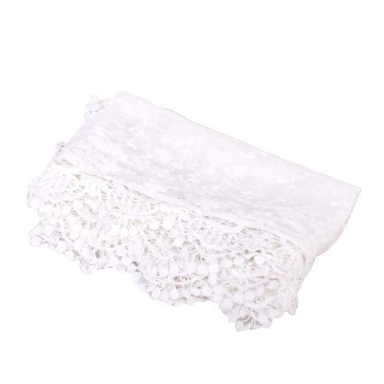

Women embroidered lace scarf
