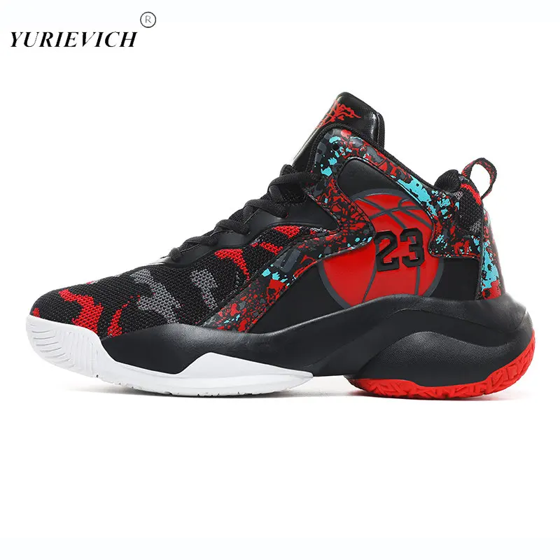 

Новинка 2023, Баскетбольная обувь, дышащая удобная спортивная обувь, тренировочные спортивные Нескользящие амортизирующие баскетбольные кроссовки