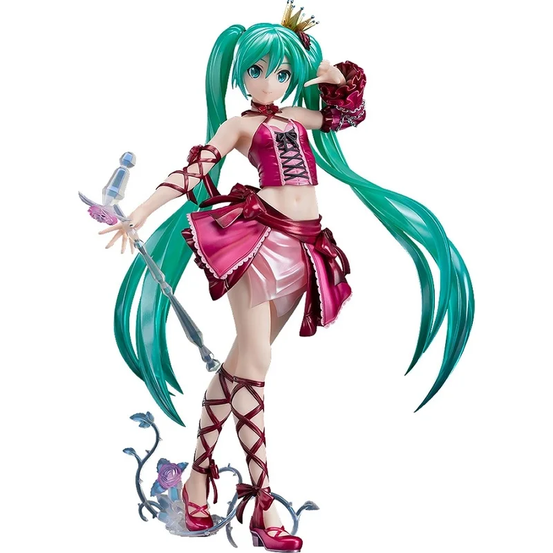 

25cm Hatsune Miku 2023 Legend In Shock Crypton Future Media Vintage Wine Red Dress Kawaii Model Toy Doll Classic Perfect Sweet