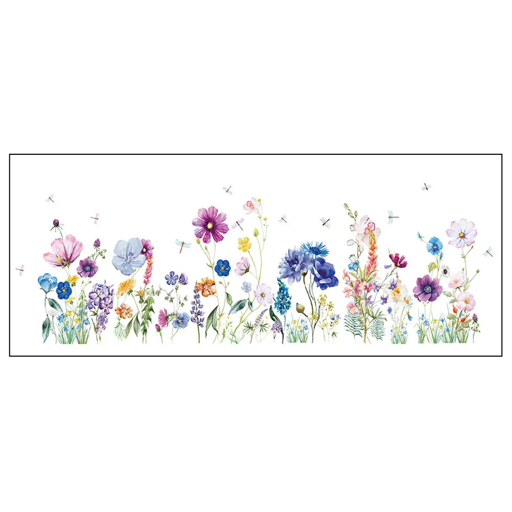 

Wall Stickers Flower Decals Floral Roomvinyl Decal Home Wallpaper Baby Mural Fresh Kids Decorative Decor Flying Vines Dragonfly