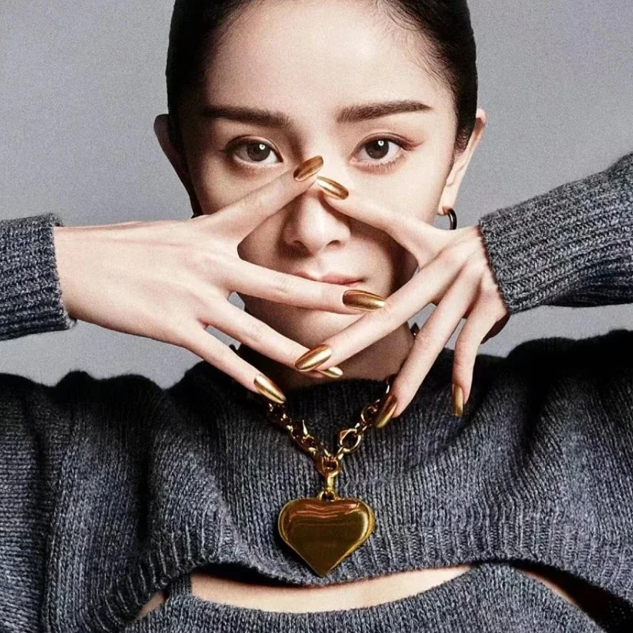 Популярный дизайн классическое позолоченное геометрическое ожерелье в форме