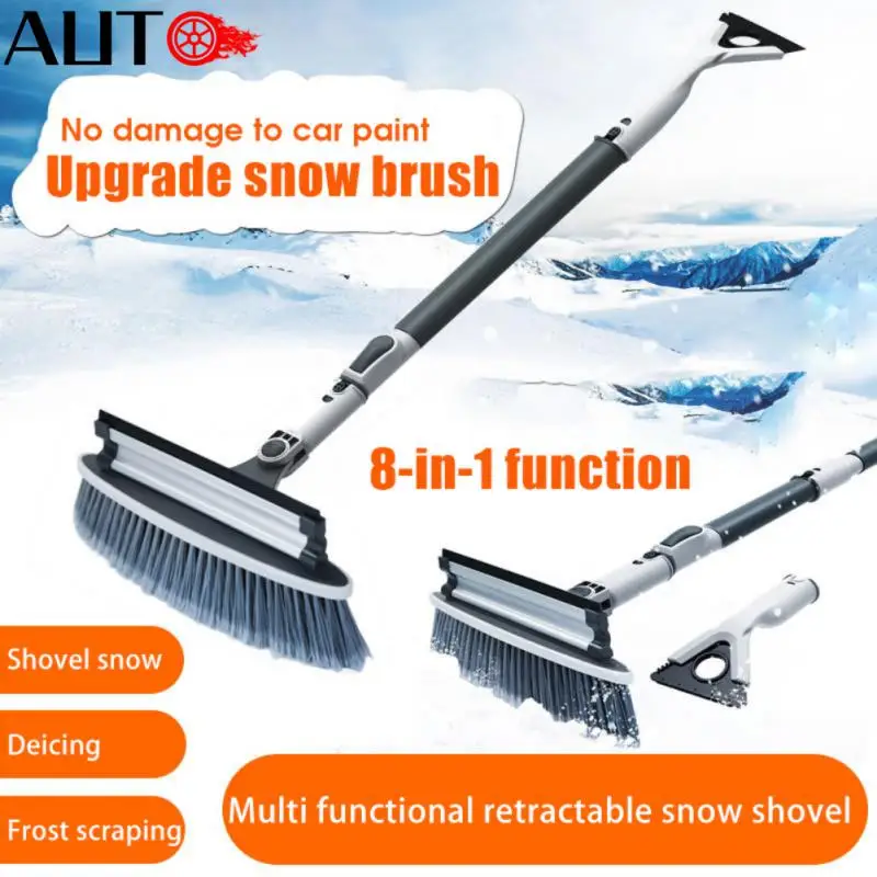 

Новый скребок для льда, снег для удаления снега на автомобиле, инструмент для очистки окон и снега, автоматическая Лопата для льда 8 в 1, выдви...