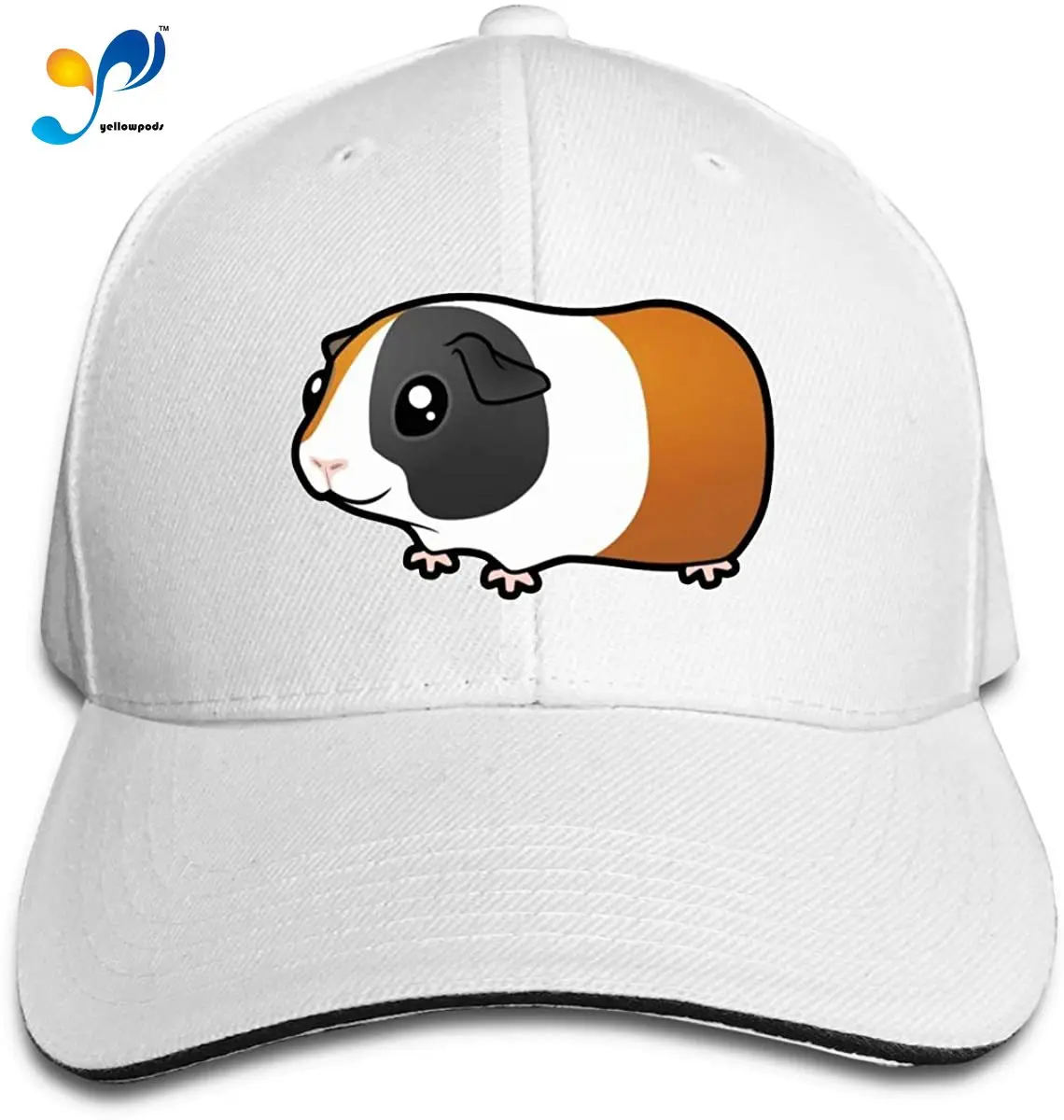 

Simple Guinea Pig Wheek Men Girl's Classical Hat Fashionable Peak Cap Hunting Cap