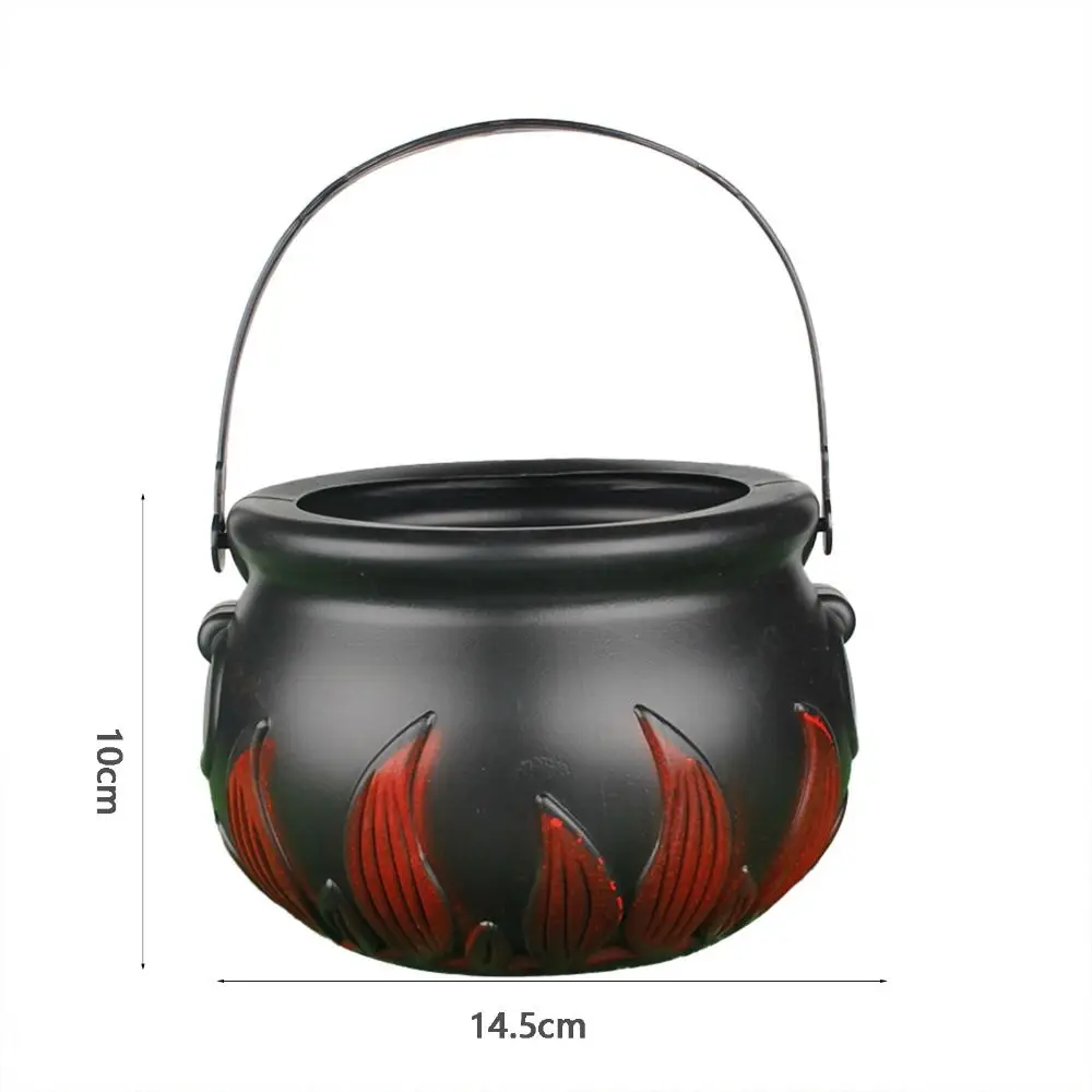 Горшок для конфет пластиковый скелет ведьмы котел ведро чайники с ручкой