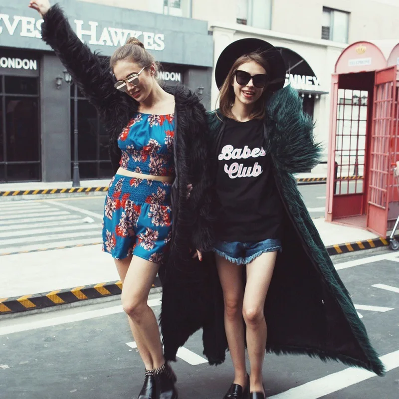 Women's Leather Fur Coat Winter Warm Ultra-Long Faux Leather Coat  Faux Wool Floating Wool Coat Women's Long Faux Fur Coat