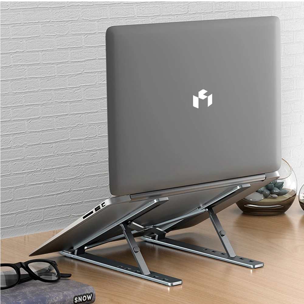 Черный ноутбук из алюминиевого сплава N3 подъемник Atand складной портативный