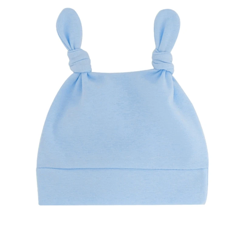 

Baby Soft Hat Newborn Infant Cute Double Knot Beanie Bonnet Bandanas Turban Headwrap Headdress for Infants