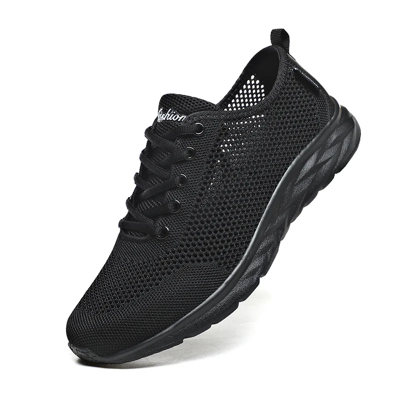 

Men Sport Shoes Lightweight Running Sneakers Walking Casual Breathle Shoes Non-slip Comfortle black Zapatillas Hombre Size47