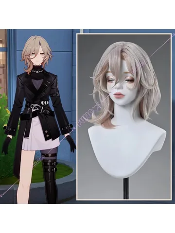 Kuchiba Женский парик Honkai Star Rail пепельно-розовый