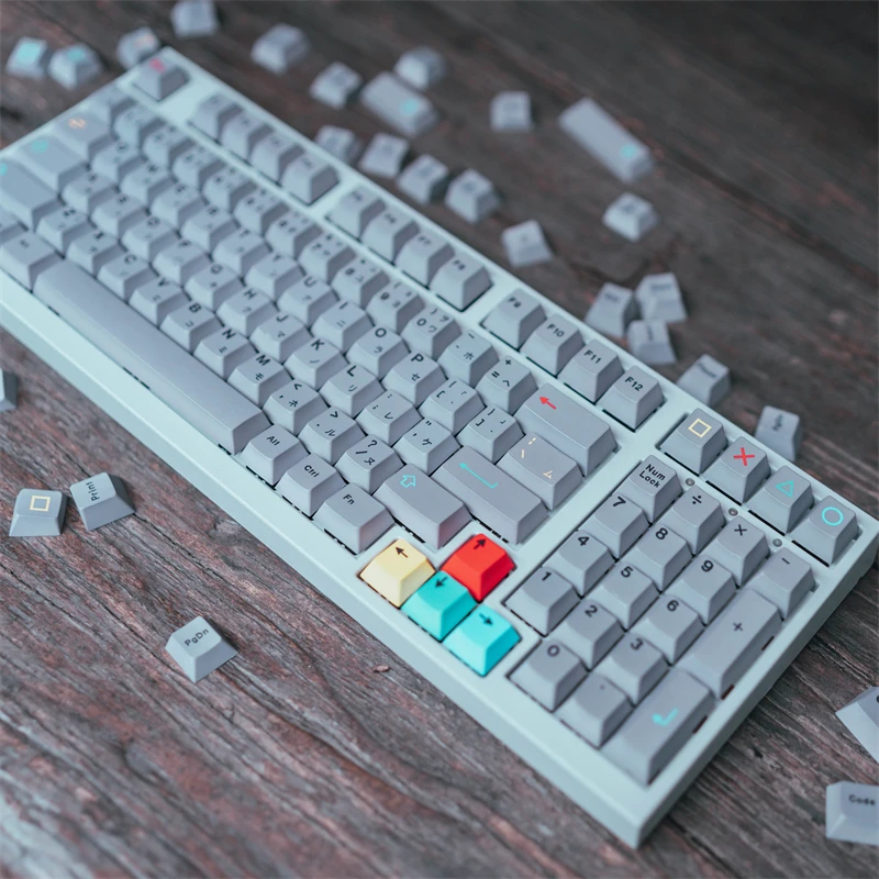 

Greatcable GMK Re-engraved Gray Tone 129-key PBT Original Factory Height Full Five-sided Sublimation Mechanical Keyboard Keycap