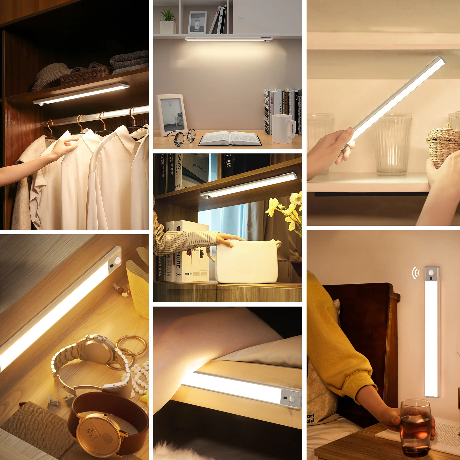 Магнитное освещение для шкафа книжного спальни кухни прихожей