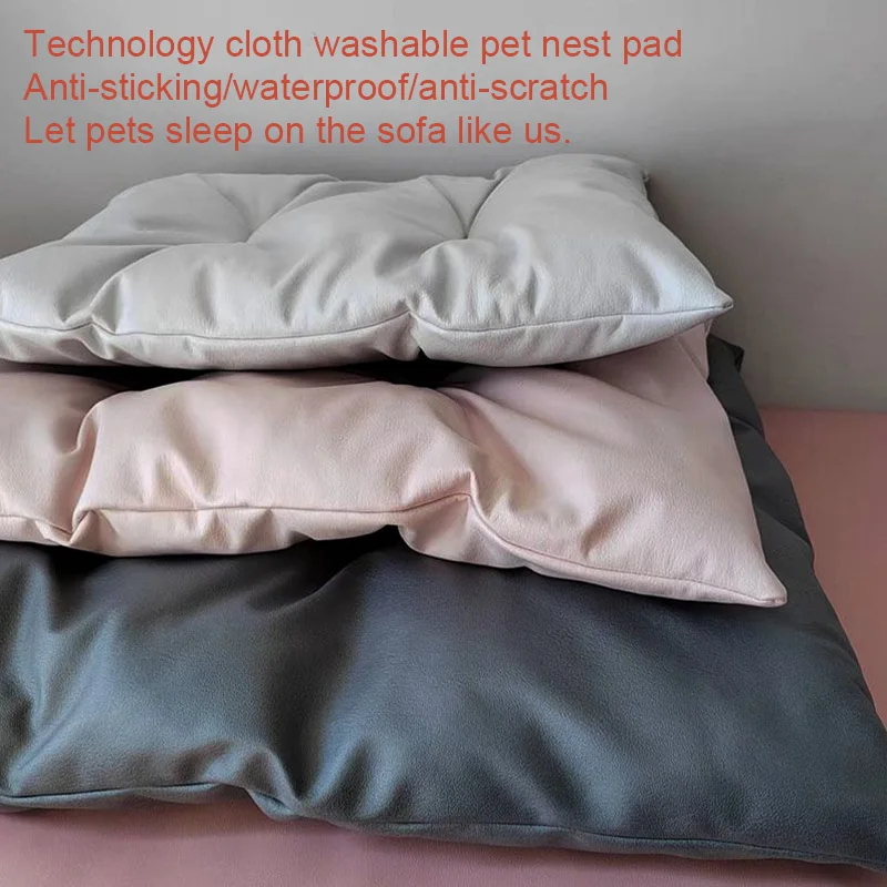 

Dog Kennel Cat Mat Wash-free And Lint-free Technology Cloth Dia Per And Anti-hair Soft Bedding Pet Mattress All-season Warmth
