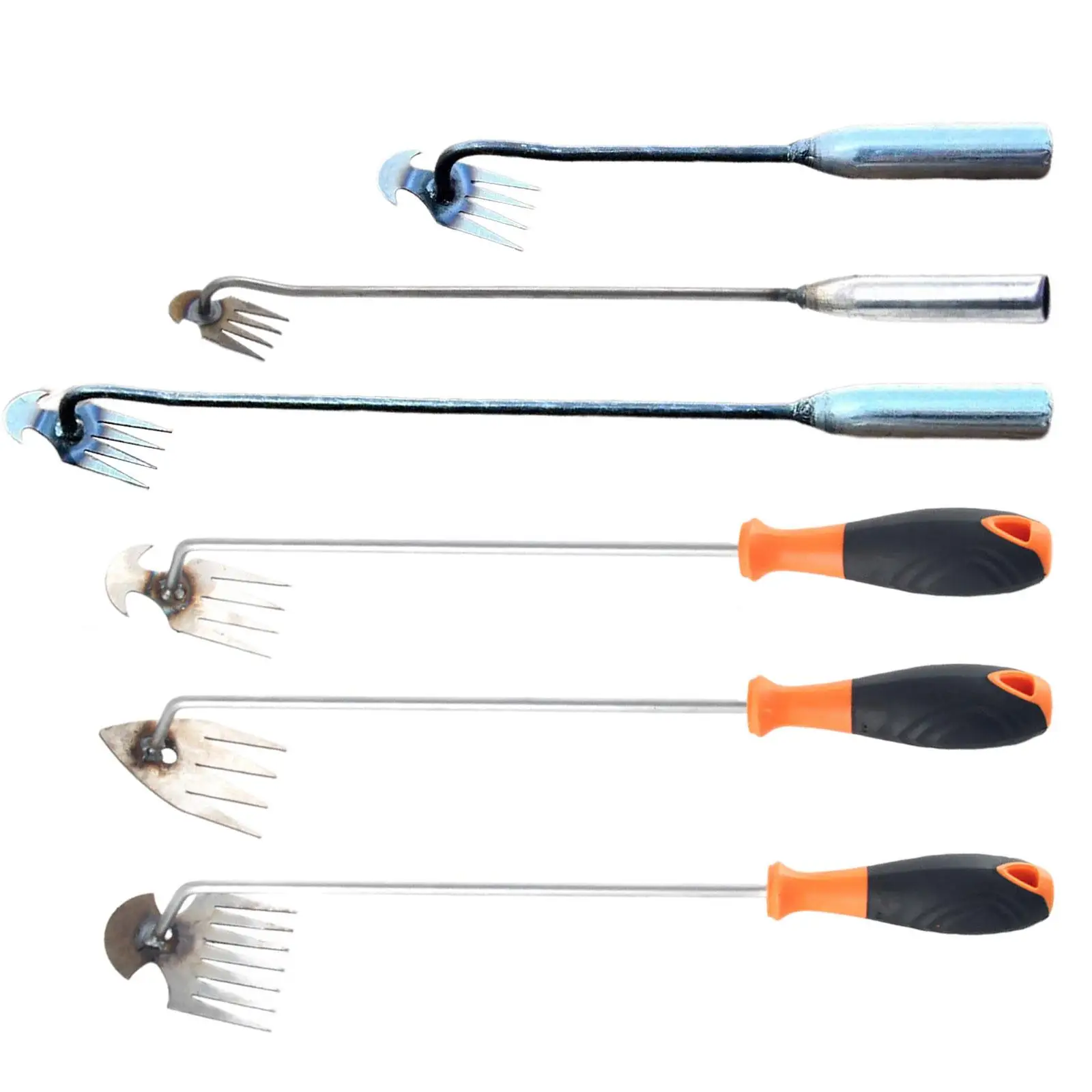 

Hand Weeder Iron Ergonomic Handle Portable Durable Strong Hand Weeding Removal for Backyard Planting Mulching Lawn Transplanting