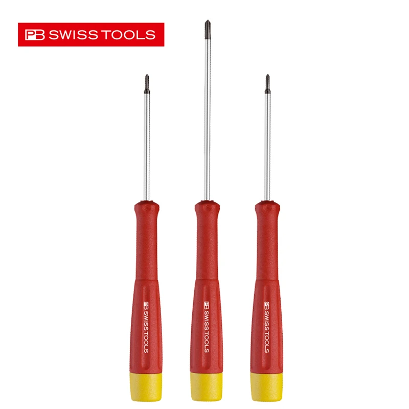 

PB SWISS TOOLS Electronic Precision Phillips Screwdriver With ESD Safe Dissipative Handle Multi-Combined Screwdriver NO.8121