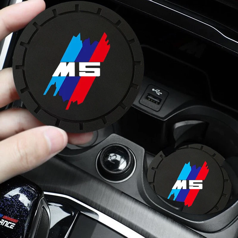 

1pcs Car Water Cup Pad Coaster Non Slip Mat Holder Accessories for BMW M5 M4 M3 F20 F40 F30 E90 F32 F10 F46 E60 Z4 G20 X3 X5 X6