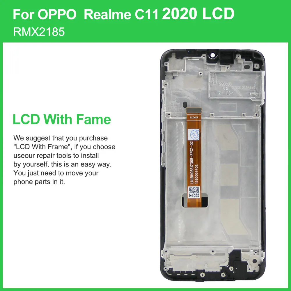 Оригинальный дисплей Oppo Realme C11 2021 RMX3231 запасной сенсорный экран для RMX2185 ремонта