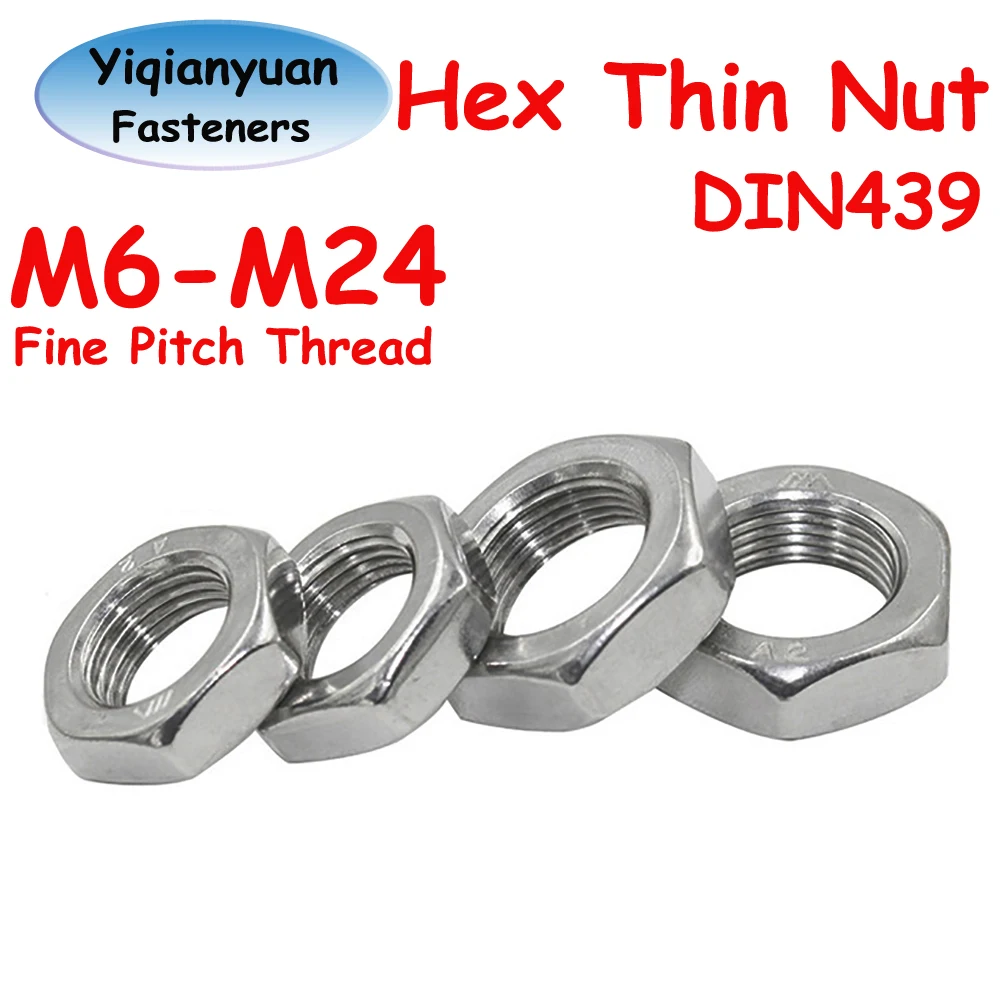 

Гайки YiqianyuanDIN439 SUS304 M6 M8 M10 M12 M14 M16 M18 M20 M22 M24