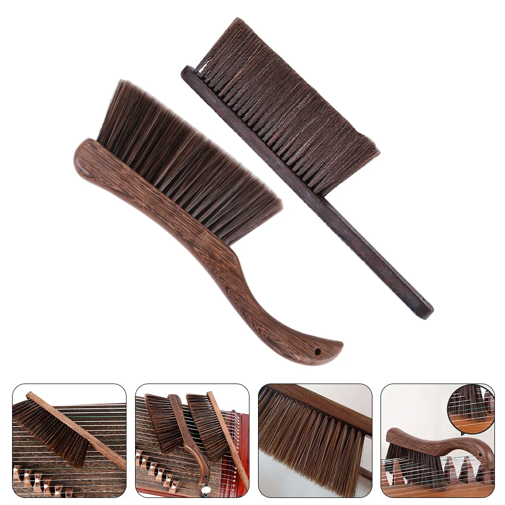 

2Pcs Guzheng Cleaning Brush Musical Instrument Dust Removal Cleaning Brush