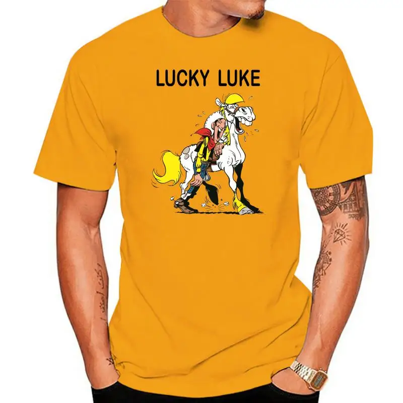 

Texas Cowboys Lucky Luke Vintage Comics Movie Poster Unisex T Shirt B507 Unisex Loose Fit Tee Shirt