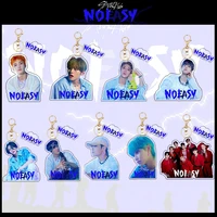 kpop straykids new album noeasy new transparent keychain cartoon doll key pendant doll key ring gift leeknow felix fan collectio