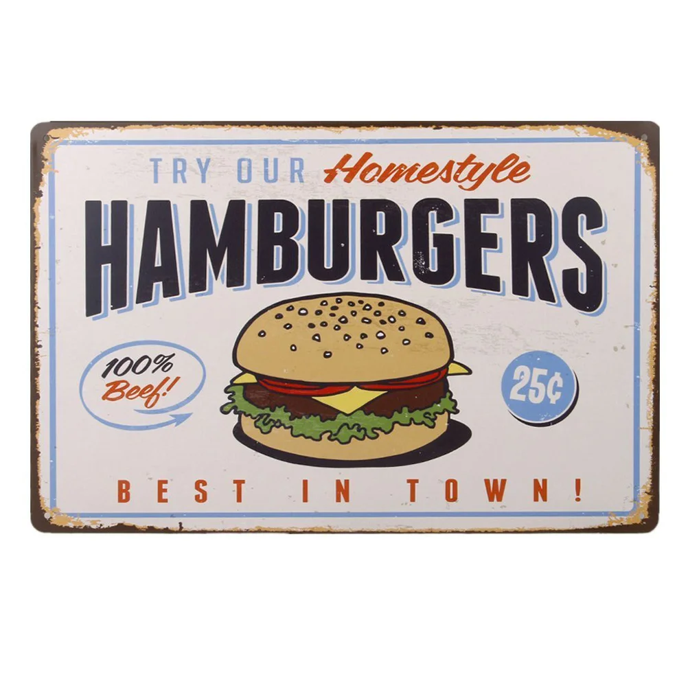 

Tin Sign Signs Metal Vintage Decor Retro Wall Funny Post Poster Muralsrestaurant Decoration