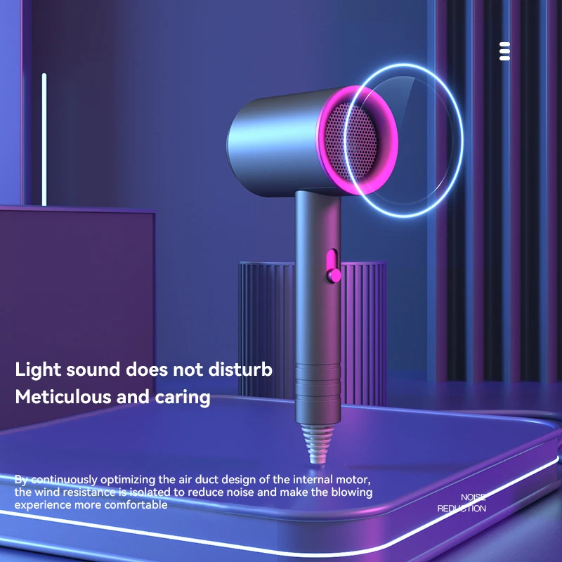 XIAOMI фен высокоскоростной синий свет отрицательные ионы низкий уровень шума