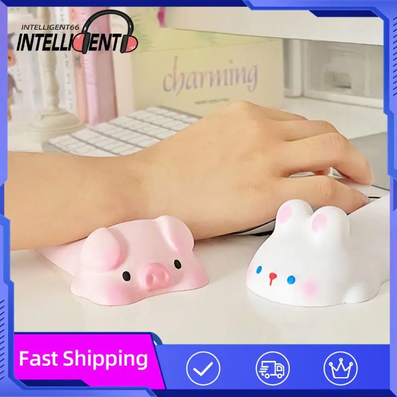 

Pu Comfortable Office Mousepad Soft Gaming Mousepad Wrist Rest Lovely Mouse Pad Desk Accessories Girl Portable Resin Pad