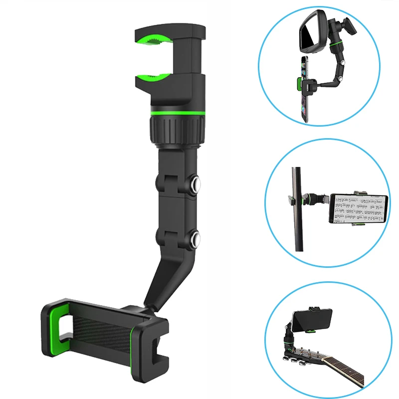 

Universal Phone Holder On Mic Stand Car Holder Telephone Clip For Live Broadcast Bracket Multifunctional Mobile Phone Mount