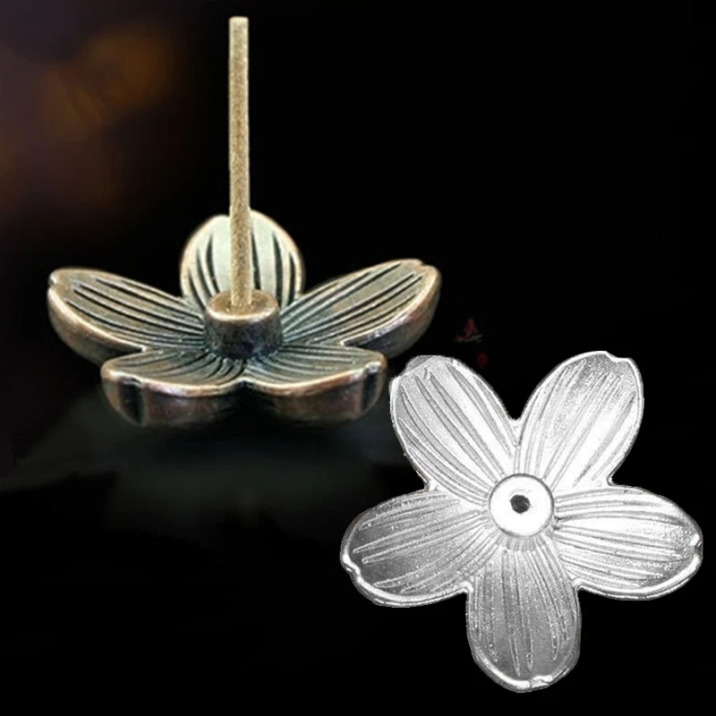 

Mini Cherry Blosson Burner Antique Copper Incense Holder Incense Seat Sticks Burner Cones Censer Teahouse Home Decor Supplies