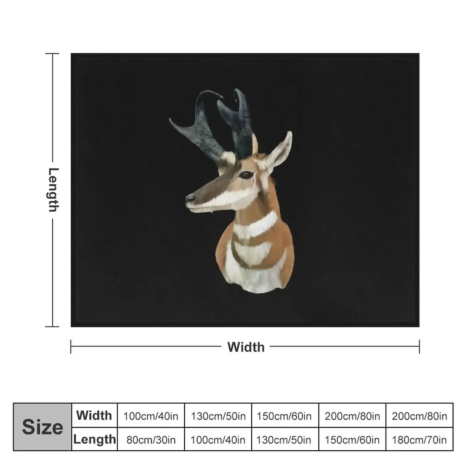 Pronghorn Antelope Throw Blanket manga wednesday christmas decoration Weighted Blankets