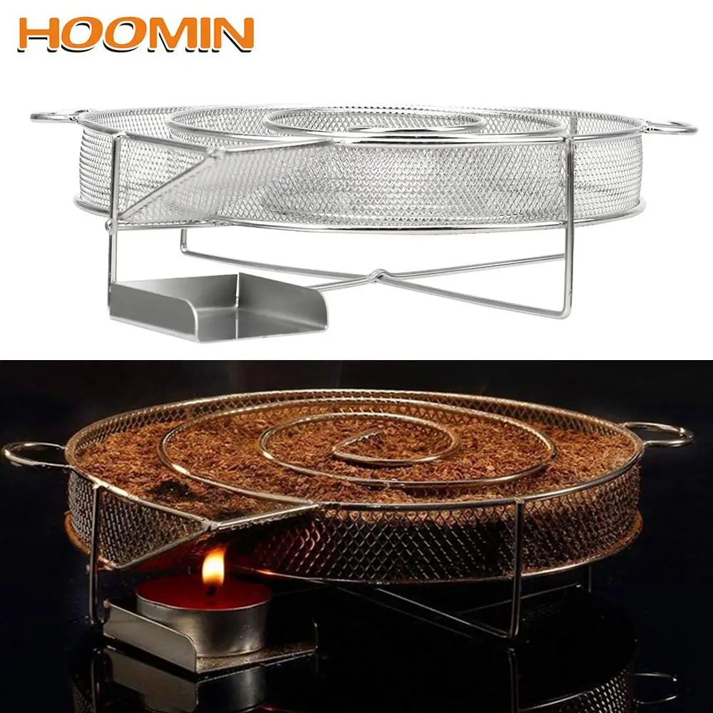 Стальной гриль для барбекю коптильный бокс чипсов коптильное мини-устройство