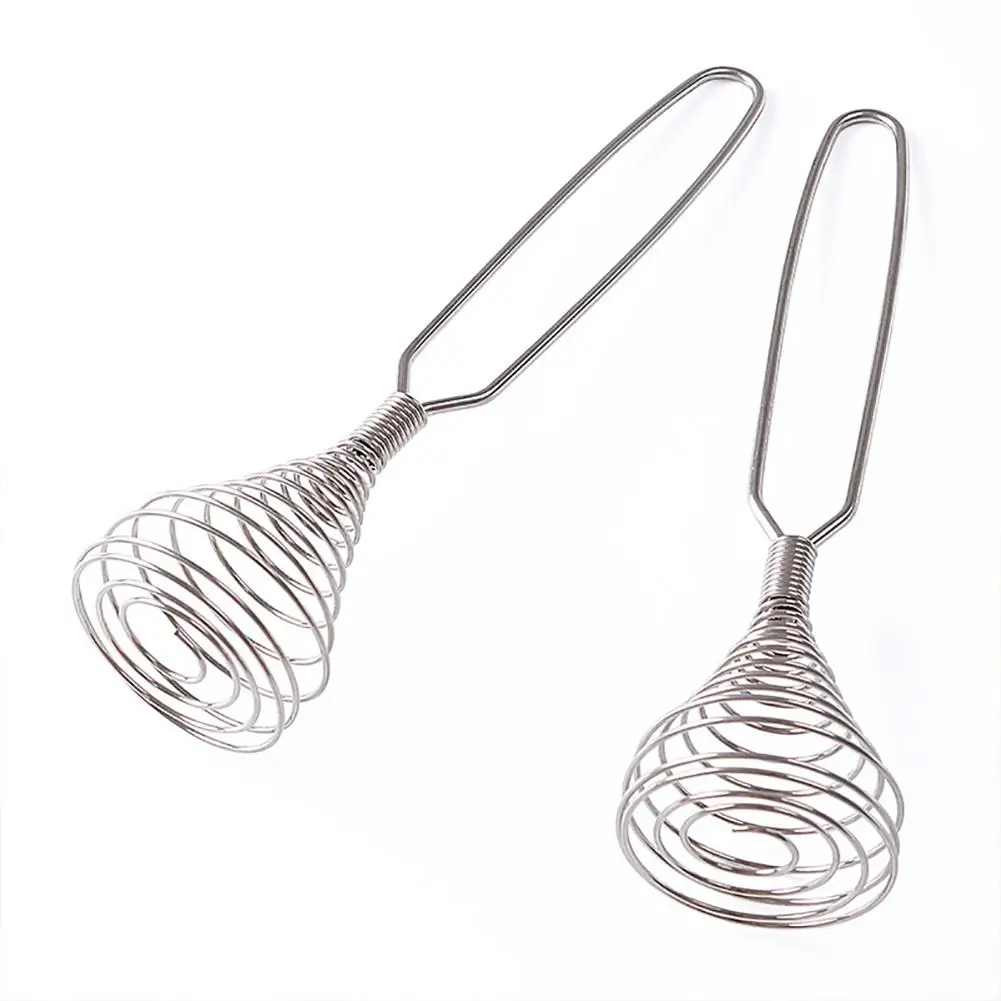 

Spring Coil Wire Whisk Hand Mixer Blender Egg Beater Stainless Steel Tool