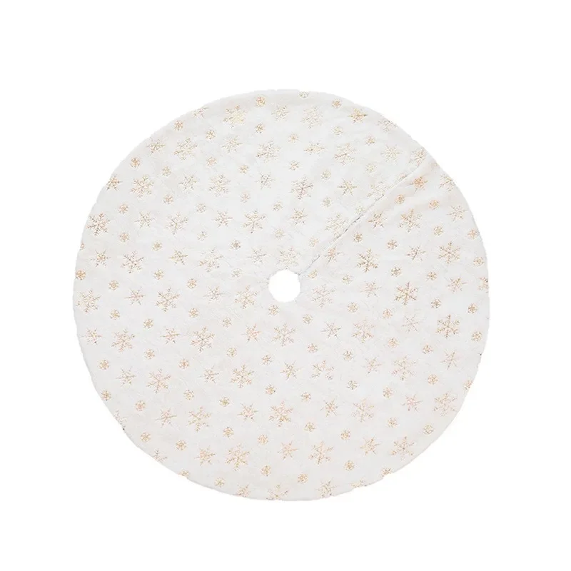 Юбка для рождественской елки с золотым жемчугом и блестками